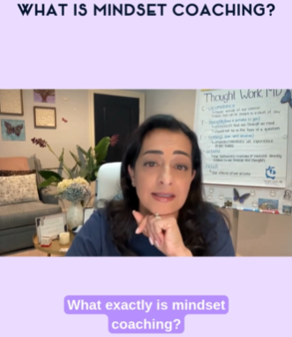 Arpita DePalma, MD explaining what mindset coaching is in a Thought Work, MD video
