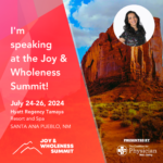 I'm excited to be speaking at the Joy & Wellness Summit this summer in New Mexico.